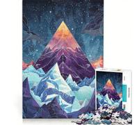Puzzle per ragazzi da 1000 pezzi con vetta di montagna antistress sfida impegnativa per rafforzare l'amore tra le coppie 50x75cm