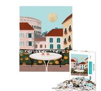 Puzzle per ragazzi da 1000 pezzi con vista dal balcone di Roma gioco educativo regalo per compleanno attività per famiglie (dimensioni 38x26cm)