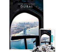 Puzzle per ragazzi da 1000 pezzi con vista sulla città di Dubai gioco intellettuale rompicapo difficile ottimo regalo per gli appassionati di giochi (dimensioni 50x75cm)