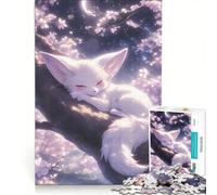 Puzzle per ragazzi da 1000 pezzi con volpe del deserto addormentata giochi rilassanti attività divertenti da fare in casa gioco dal design accattivante 50x75cm