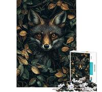 Puzzle per ragazzi da 1000 pezzi con volpe tra le foglie Un gioco rilassante perfetto per le vacanze a casa o per passare il tempo Ideale come regalo (dimensioni 50x75cm)