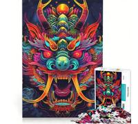 Puzzle per ragazzi da 1000 pezzi con Yokai giapponesi al neon gioco pratico per divertimento in famiglia ideale come regalo per tutta la famiglia 50x75cm