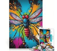 Puzzle per ragazzi da 1000 pezzi con zanzare e insetti antistress difficile adatto come decorazione da scrivania 38x26cm