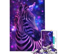Puzzle per ragazzi da 1000 pezzi con zebra animale spazio gioco rompicapo giocattolo intellettuale ottimo regalo per gli amanti dei giochi decorazione da parete (dimensioni 75x50cm)