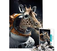 Puzzle per ragazzi da 1000 pezzi con zebra astronauta Attività divertenti da fare a casa ma anche un gioco divertente e umoristico per tutta la famiglia adatto a ragazzi dai 14 anni in su 38x26cm