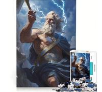 Puzzle per ragazzi da 1000 pezzi con Zeus greco gioco rilassante di analisi e logica per migliorare l'amore tra le coppie 38x26cm