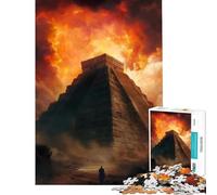 Puzzle per ragazzi da 1000 pezzi Corruzione alle Piramidi Chichen Itza giocattoli educativi rompicapo decorazione da parete regali per il Secret Santa (dimensioni 38x26cm)