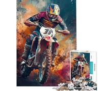 Puzzle per ragazzi da 1000 pezzi corsa sul fuoco giocattolo avvincente per coltivare la pazienza gioco pratico sfida difficile regalo di compleanno (dimensioni 38x52cm)