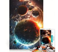 Puzzle per ragazzi da 1000 pezzi "Cosmic Collision", gioco rilassante, decorazione da parete, regalo per amici e familiari 50x75cm