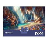 Puzzle Per Ragazzi Da 1000 Pezzi Crystal Cave Beach Puzzle Giochi Rilassanti Ma Divertenti E Spiritosi Regali Di Compleanno E Unici 38x26cm/1000pcs