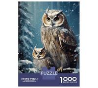 Puzzle Per Ragazzi Da 1000 Pezzi Cute Owl Family Xmas Puzzle Giochi Rilassanti Difficili Divertenti Attività A Casa, 70x50cm/1000pcs