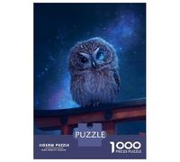 Puzzle Per Ragazzi Da 1000 Pezzi Cute Owl on Torii Gate Japan Puzzle Giochi Rilassanti Difficili Divertenti Attività A Casa, 52x38cm/1000pcs
