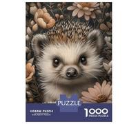 Puzzle Per Ragazzi Da 1000 Pezzi Cute Whimsical Hedgehog Puzzle Per Adulti Gioco Pratico Decorazione Murale Regali Unici Per Compleanno E Natale 70x50cm/1000pcs