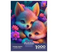 Puzzle Per Ragazzi Da 1000 Pezzi Cute Wolf Cubs Puzzle Giochi Rilassanti Difficili Divertenti Attività A Casa, 70x50cm/1000pcs