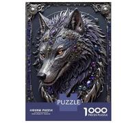 Puzzle Per Ragazzi Da 1000 Pezzi Cyber Wolf King Puzzle Per Adulti Gioco Pratico Per Divertimento in Famiglia Attività Divertenti A Casa, 52x38cm/1000pcs