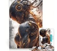 Puzzle per ragazzi da 1000 pezzi Cyberpunk Android Disintegrazione, giocattoli fai da te, decorazioni artistiche per la casa, ideale come regalo per tutta la famiglia 38x26cm