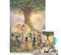 Puzzle per ragazzi da 1000 pezzi "Danza nel Giardino dell'Eternità", antistress, di difficoltà elevata, adatto come decorazione da scrivania 38x26cm