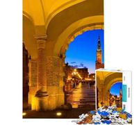 Puzzle per ragazzi da 1000 pezzi Danzica sfida educativa decorazione per la casa gioco educativo per ragazzi dai 14 anni in su (38x52cm)