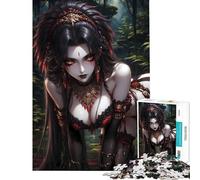 Puzzle per ragazzi da 1000 pezzi Dea della giungla stimola la mente gioco per famiglie adatto a persone dai 14 anni in su (38x26cm)