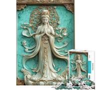 Puzzle per ragazzi da 1000 pezzi Dea della Misericordia gioco di puzzle per adulti decorazione da parete ideale come regalo per tutta la famiglia (dimensioni 38x26cm)