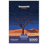Puzzle Per Ragazzi Da 1000 Pezzi Dead Tree in Namibian Desert Puzzle Per Adulti Gioco Pratico Decorazione Murale Regali Unici Per Compleanno E Natale 38x26cm/1000pcs