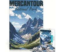 Puzzle per ragazzi da 1000 pezzi del Parco Nazionale del Mercantour gioco fai-da-te stimola la memoria con poster e foglio di curiosità abbinati 50x75cm