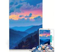 Puzzle per ragazzi da 1000 pezzi delle Great Smoky Mountains, gioco pratico, per divertimento in famiglia, ideale come regalo per tutta la famiglia 38x26cm