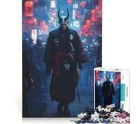 Puzzle per ragazzi da 1000 pezzi: Demone Samurai in un ambiente urbano, gioco impossibile, divertente antistress, ideale come regalo 50x75cm