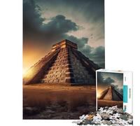 Puzzle per ragazzi da 1000 pezzi di Chichen Itza gioco impossibile giocattolo avvincente per coltivare la pazienza regalo di compleanno divertente e spiritoso (dimensioni 38x26cm)
