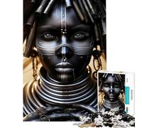 Puzzle per ragazzi da 1000 pezzi di origine africana giocattolo educativo gioco per famiglie decorazione da parete regalo per donne e uomini (dimensioni 38x52cm)
