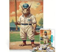 Puzzle per ragazzi da 1000 pezzi Dino Home Run King giocattolo fai da te interazione genitore-figlio compleanno e Natale 50x75cm