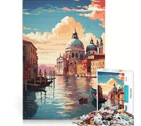 Puzzle per ragazzi da 1000 pezzi dipinto ad olio di Venezia gioco rilassante analisi e logica per migliorare l'amore tra le coppie 50x75cm