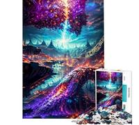 Puzzle per ragazzi da 1000 pezzi Disunione di due mondi sfida impegnativa da completare difficile giocattolo decorativo per la casa per ragazzi dai 14 anni in su (38x52cm)