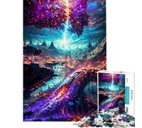 Puzzle per ragazzi da 1000 pezzi Disunione di due mondi sfida impegnativa da completare difficile giocattolo decorativo per la casa per ragazzi dai 14 anni in su (38x26cm)