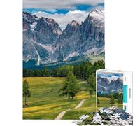 Puzzle per ragazzi da 1000 pezzi Dolomiti Italia Puzzle per adulti ideale per le vacanze in casa per passare il tempo una sfida educativa e per divertirsi in famiglia 50x75cm