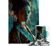 Puzzle per ragazzi da 1000 pezzi donna in kimono ideale per compleanno e Natale Giocattolo per migliorare la memoria decorazione da parete Adatto a persone dai 14 anni in su (38x26cm)