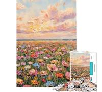 Puzzle per ragazzi da 1000 pezzi "Dove fiorisce il cielo" Puzzle per adulti Antistress Divertente e Umoristico Interazione genitore-figlio (Dimensioni 38x26cm)