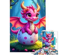 Puzzle per ragazzi da 1000 pezzi: Drago che si schiude dall'uovo Puzzle per adulti gioco pratico ideale per le vacanze o per passare il tempo in famiglia (dimensioni 38x26cm)
