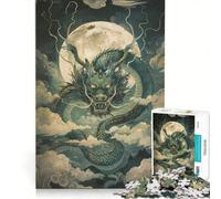 Puzzle per ragazzi da 1000 pezzi Drago cinese, gioco rompicapo, impegnativo da completare, ideale come regalo per tutta la famiglia 50x75cm