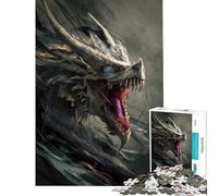 Puzzle per ragazzi da 1000 pezzi drago d'ossa sfida di analisi e logica gioco educativo per ragazzi dai 14 anni in su (38x26cm)