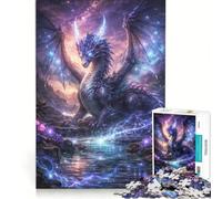 Puzzle per ragazzi da 1000 pezzi Drago Stellare Mitico Giochi Rilassanti Attività Divertenti da Fare a Casa Gioco dal Design Bellissimo 38x52cm