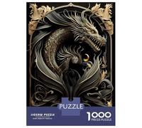 Puzzle Per Ragazzi Da 1000 Pezzi Dragon of The Eclipse Puzzle Per Adulti Gioco Pratico Per Divertimento in Famiglia Attività Divertenti A Casa, 38x26cm/1000pcs