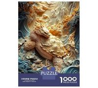 Puzzle Per Ragazzi Da 1000 Pezzi Dragon Turtle Relief Puzzle Giochi Rilassanti Ma Divertenti E Spiritosi Regali Di Compleanno E Unici 38x26cm/1000pcs