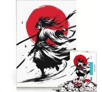 Puzzle per ragazzi da 1000 pezzi Duello Samurai al Tramonto Giocattolo educativo Per divertimento in famiglia Per rafforzare l'amore tra le coppie 38x26cm
