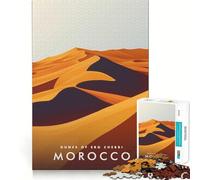 Puzzle per ragazzi da 1000 pezzi,dune del Marocco,gioco a incastro,stimolante per la mente,divertimento e svago,regalo di Natale (38x52cm)