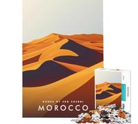 Puzzle per ragazzi da 1000 pezzi Dune del Marocco gioco educativo sfida giocattolo idee regalo gara di velocità manuale (dimensioni 75x50cm)