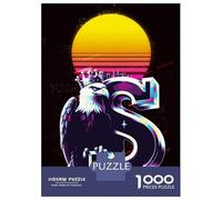 Puzzle Per Ragazzi Da 1000 Pezzi Eagle & S Retro Art Puzzle Per Adulti Giocattolo Decorazione Da Parete Un'opera D'arte Regali Unici Per Compleanno E Natale 38x26cm/1000pcs