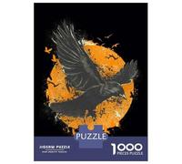 Puzzle Per Ragazzi Da 1000 Pezzi Eagle Silhouette Wall Art Print Puzzle Per Adulti Giochi Per Famiglie Taglio Di Precisione Attività Divertenti A Casa 70x50cm/1000pcs