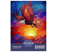`Puzzle Per Ragazzi Da 1000 Pezzi Eagle Soaring Sunset Puzzle Per Adulti Giochi Rilassanti Analisi E Logica Giochi Stimolanti Regali 70x50cm/1000pcs