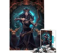 Puzzle per ragazzi da 1000 pezzi "Echi della caccia selvaggia" gioco interattivo regalo di compleanno o per tutta la famiglia (dimensioni 38x26cm)